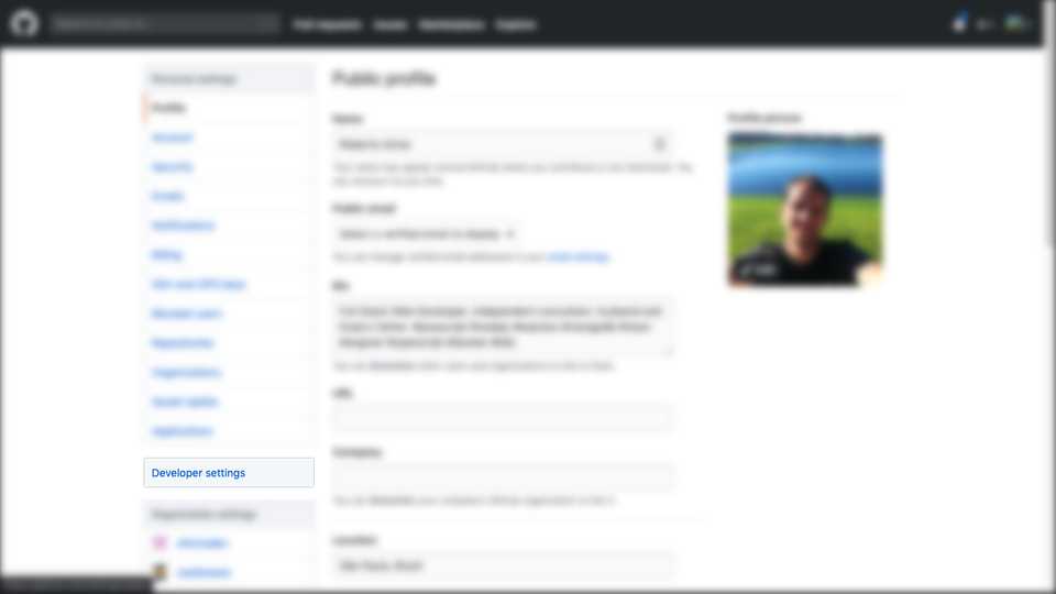 Tela do GitHub com ênfase no passo acima